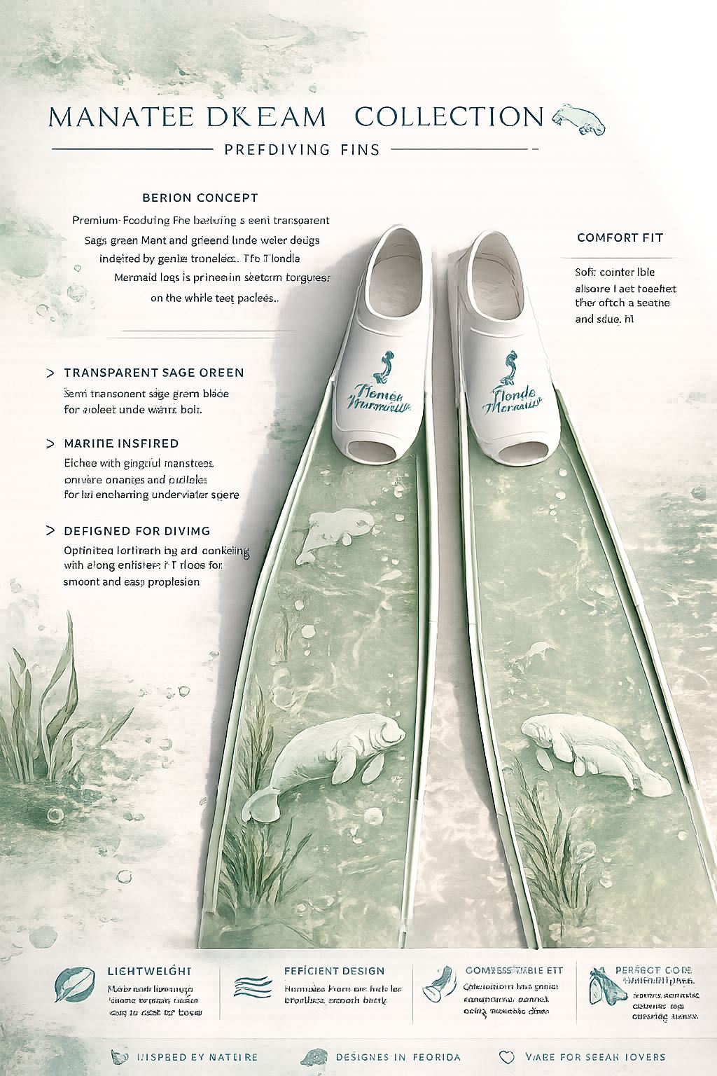 Manatee Dream sage fins